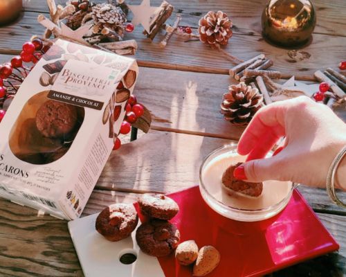 Macaron amande et chocolat